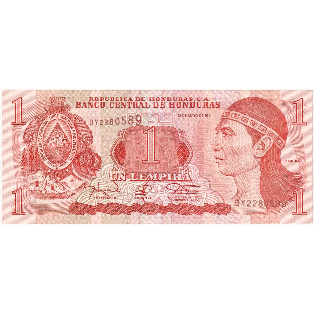 Honduras,
1 lempira,
1994