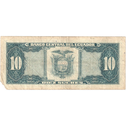 Ekvador,
10 Sucres,
1988