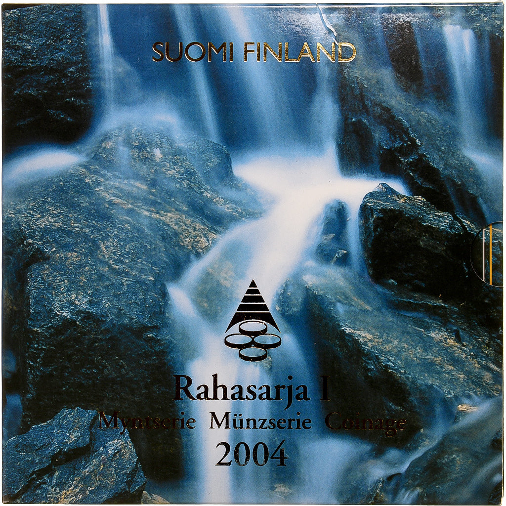Finska,
Komplet 1 ct. - 2 evra + žeton,
2004