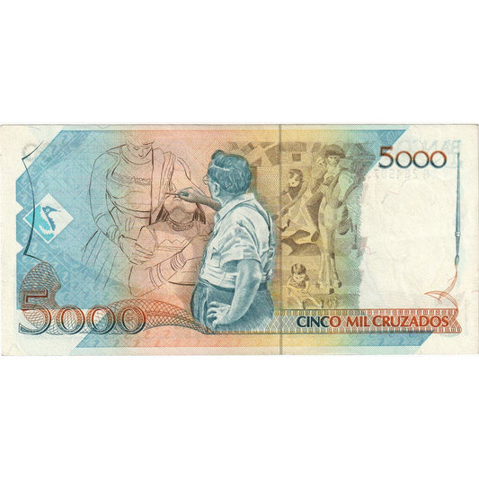 Brazilija,
5 Cruzados Novos na 5000 Cruzados,
EF (40-45)