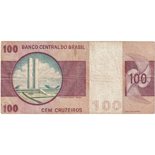 Brazilija,
100 Cruzeirov,
VF (30-35)