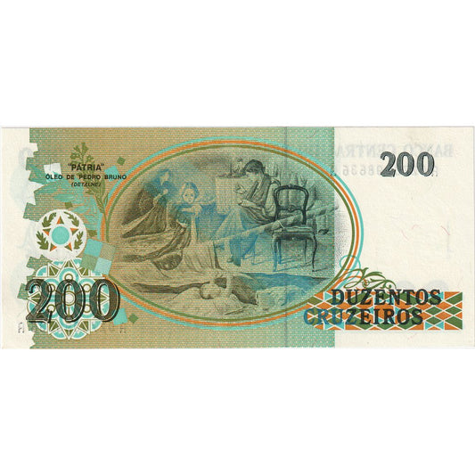 Brazilija,
200 Cruzeirov,
UNC (65-70)