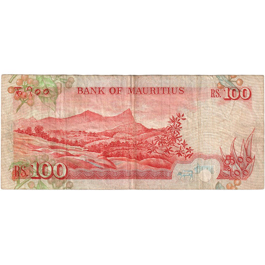 Mauritius,
100 rupij,
VF (30-35)