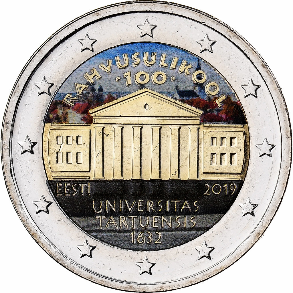 Estonija,
2 evra,
Université Tartuensis d’Estonie