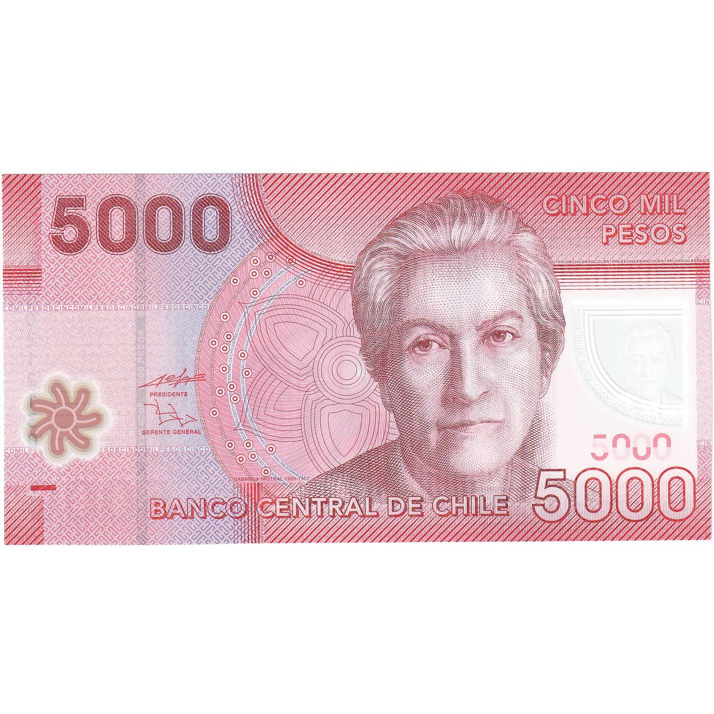 Čile,
5000 pesov,
2009