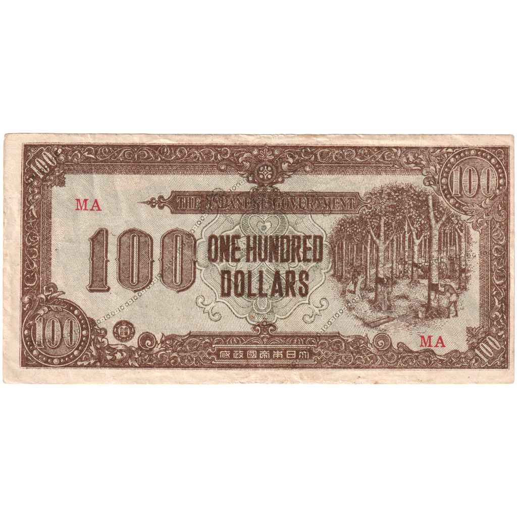 MALAJA,
100 dolarjev,
1942