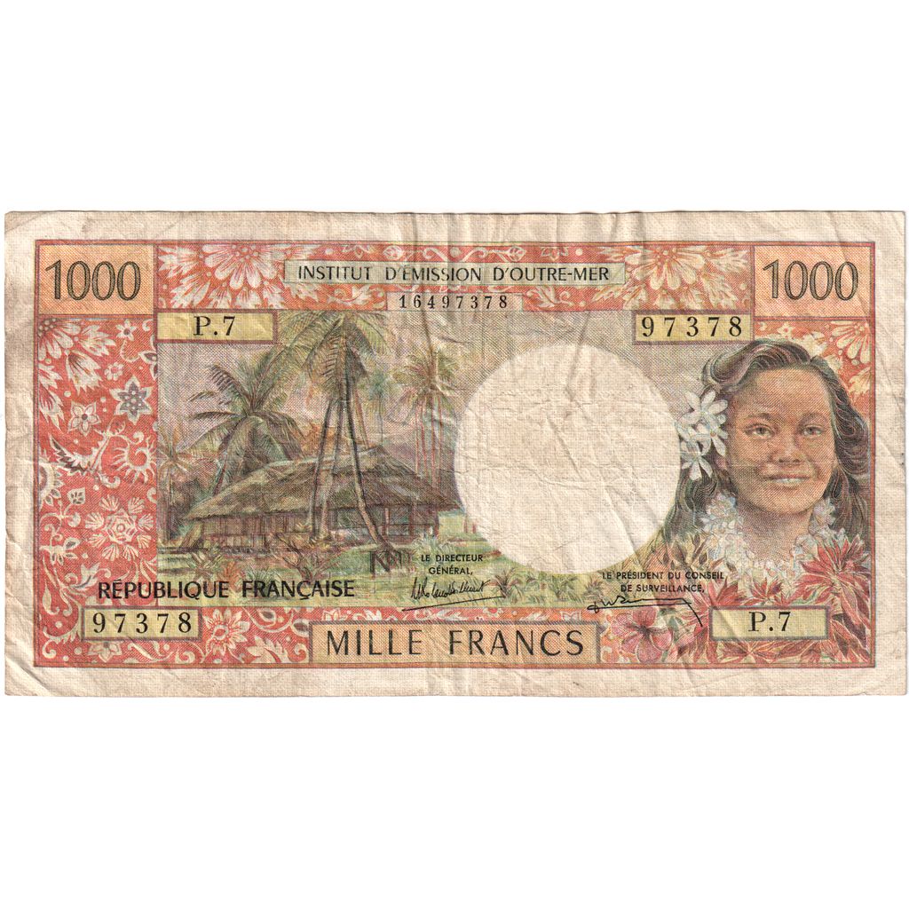 Tahiti,
1000 frankov,
1985