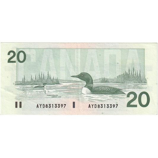 Kanada,
20 dolarjev,
EF (40-45)