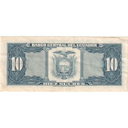 Ekvador,
10 Sucres,
1982