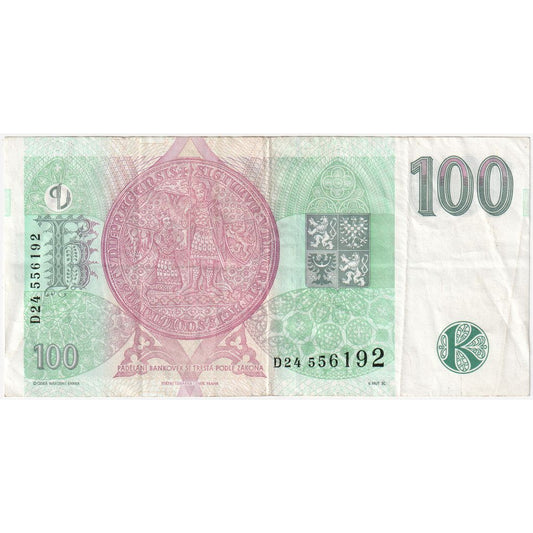 Češka,
100 korunov,
AU (55-58)