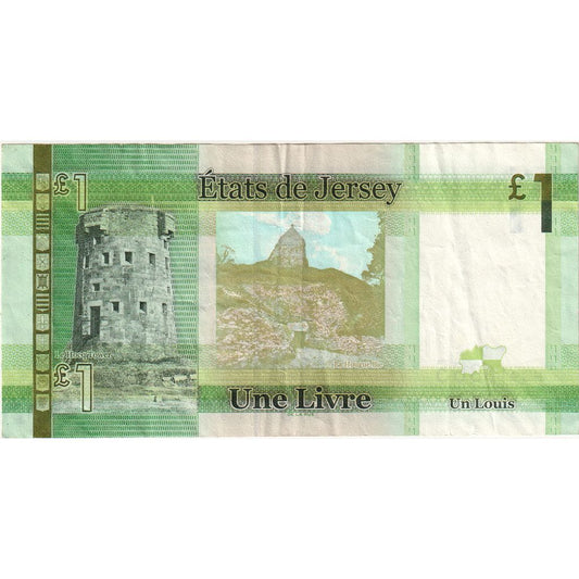 Jersey,
1 funt,
KM:32a