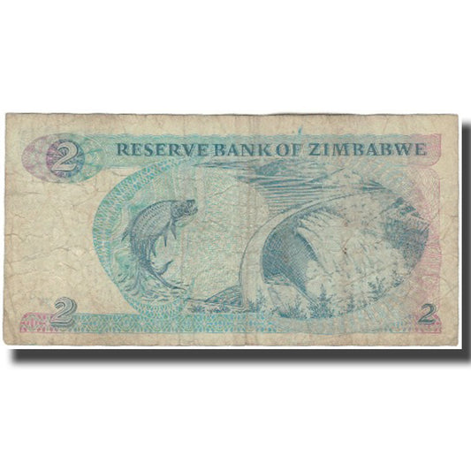 bankovec,
Zimbabve,
2 dolarja