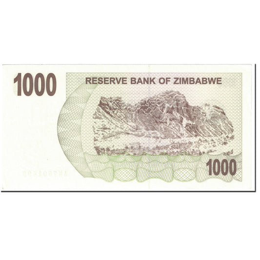 bankovec,
Zimbabve,
1000 dolarjev