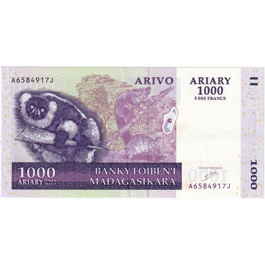 Madagaskar,
1000 ariarjev,
2004