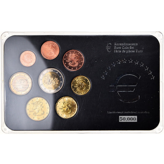 Finska,
Komplet 1 cent 2 evra,
2000-2005