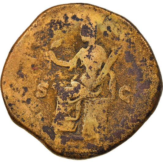 kovanec,
Favstina II.,
Sestercij