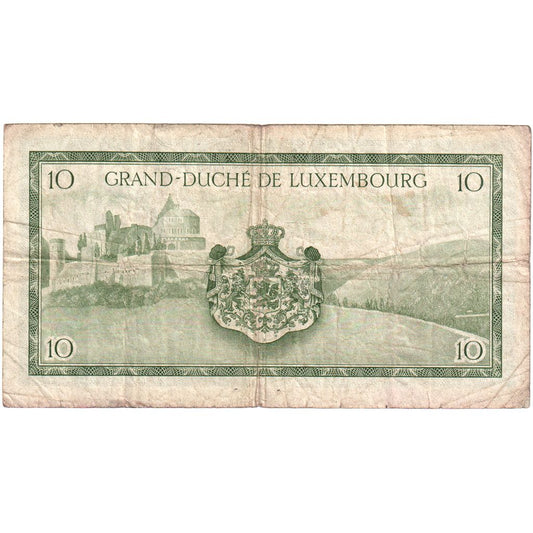 Luksemburg, 
  
  10 frankov, 
  
  Brez datuma (1954)