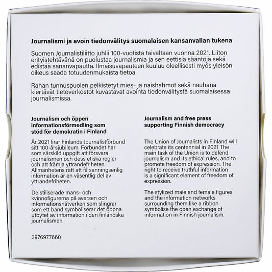 Finska, 
  
  2 evra, 
  
  Novinarstvo