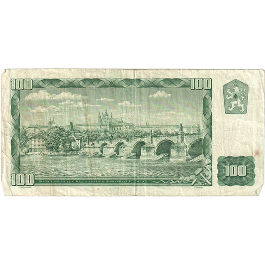Češkoslovaška, 
  
  100 korunov, 
  
  1961