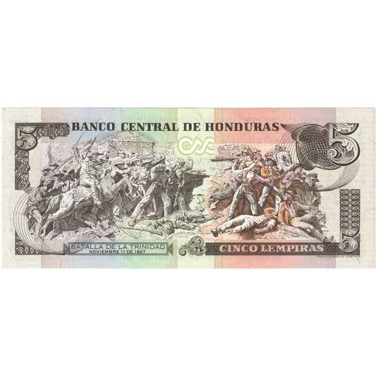 Honduras, 
  
  5 lempir, 
  
  1996-12-12