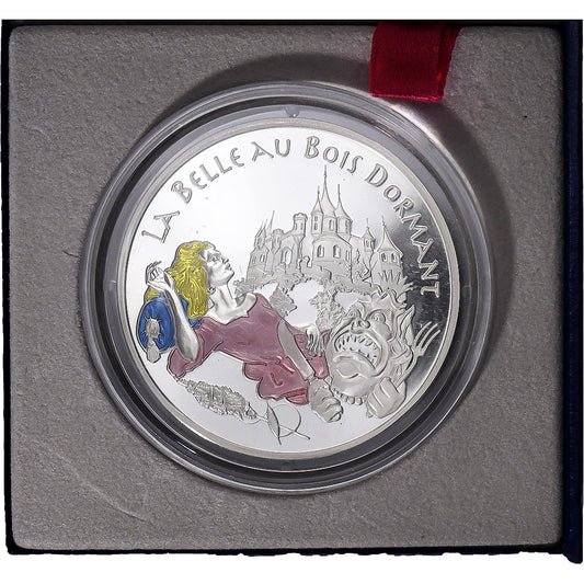 Francija, 
  
  1-1/2 evra, 
  
  La Belle au bois miruje
