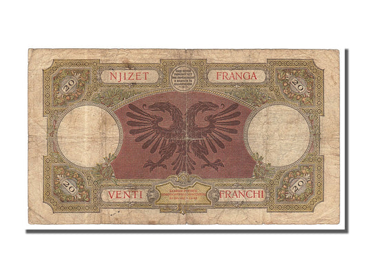 bankovec, 
  
  Albanija, 
  
  20 Franga