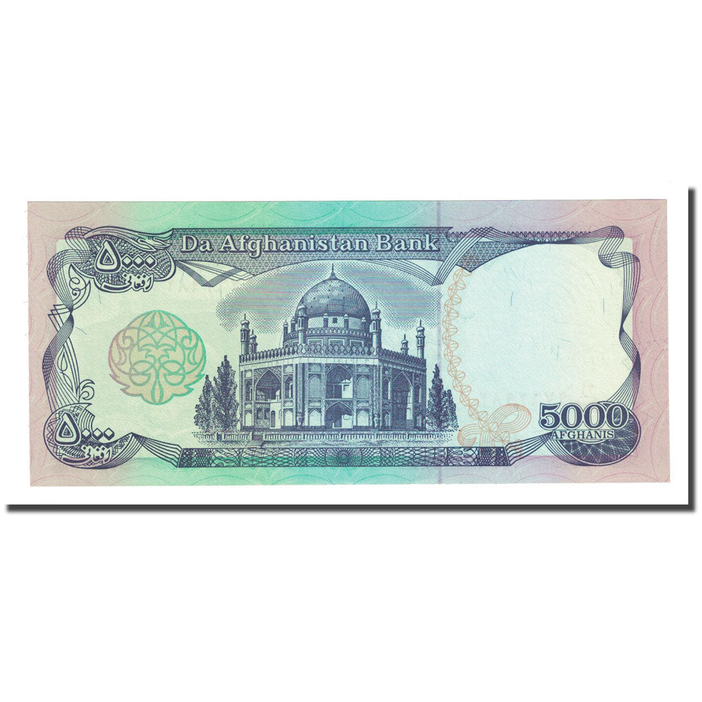 bankovec, 
  
  Afganistan, 
  
  5000 Afganistancev