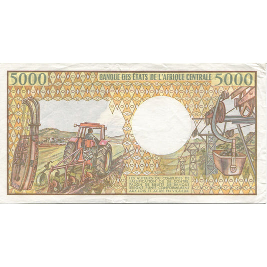 bankovec, 
  
  Srednjeafriška republika, 
  
  5000 frankov