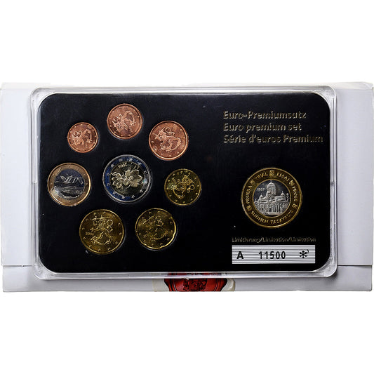 Finska, 
  
  Komplet 1 ct. - 2 evra, 
  
  2001-2006